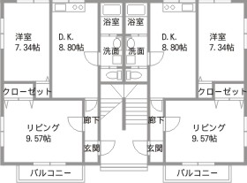 青江ビバレッジパート2間取