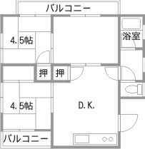 吉原ハイツパート1間取